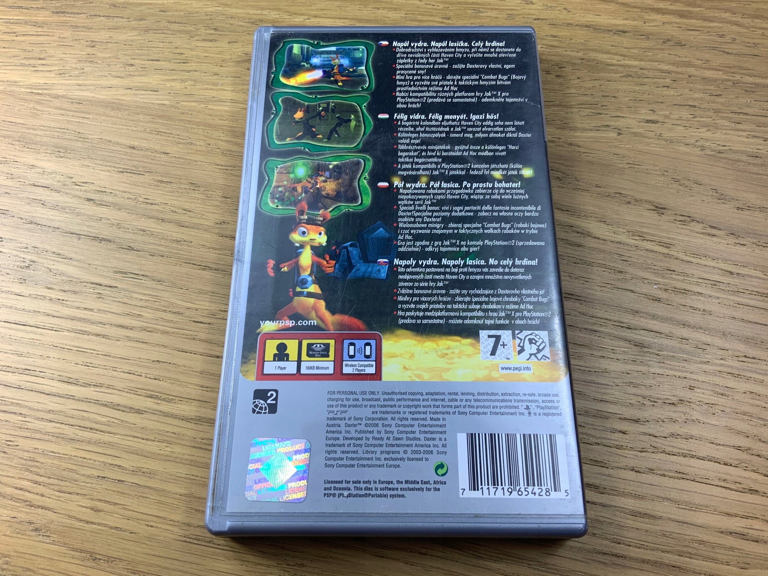 DAXTER komplet płyta bdb Z PL PSP Platforma PlayStation Portable (PSP)