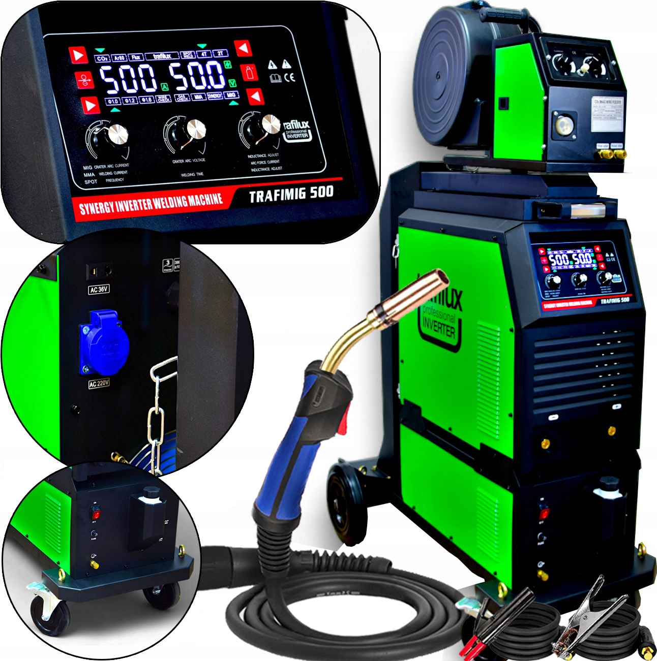 Invertorová Svářečka Migomat Trafilux Mig 500 Synergie 4X4 Spot Led Tig Mma