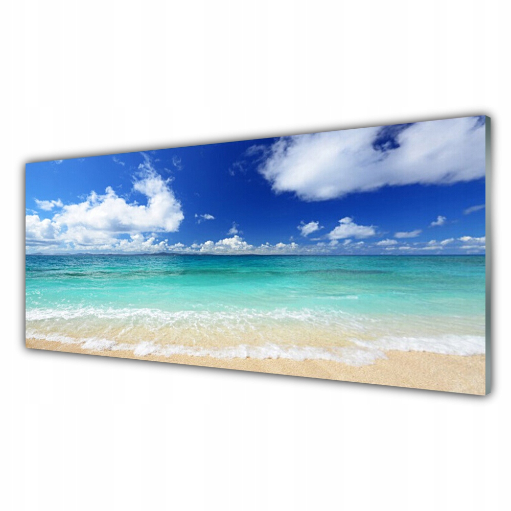 

Obraz akryl z grafiką 125x50 Morze Plaża Krajobraz