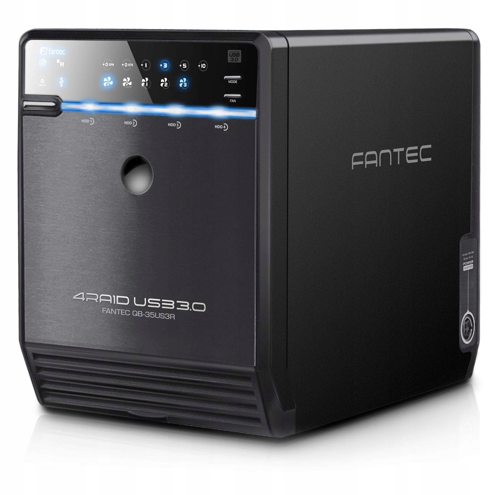 Fantec Qb-35US3R externí 4násobný raid pevný disk, černý