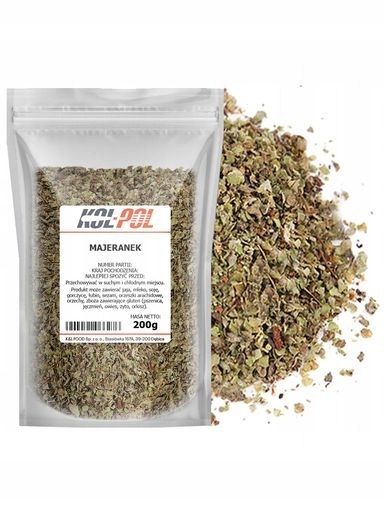 5 x Majoránek 200 g Sušené aromatické přírodní koření, kvalita Kol-Pol