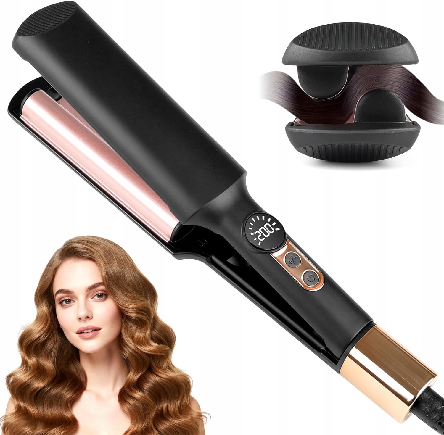 Falownica do włosów lokówka 20mm ceramiczna fale hollywoodzkie 120 200°C