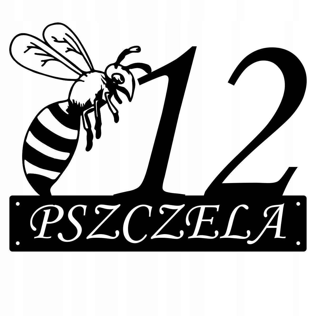 Číslo Na Dom 48 cm Tabuľa Adresa Oceľ 2MM Grafika 184