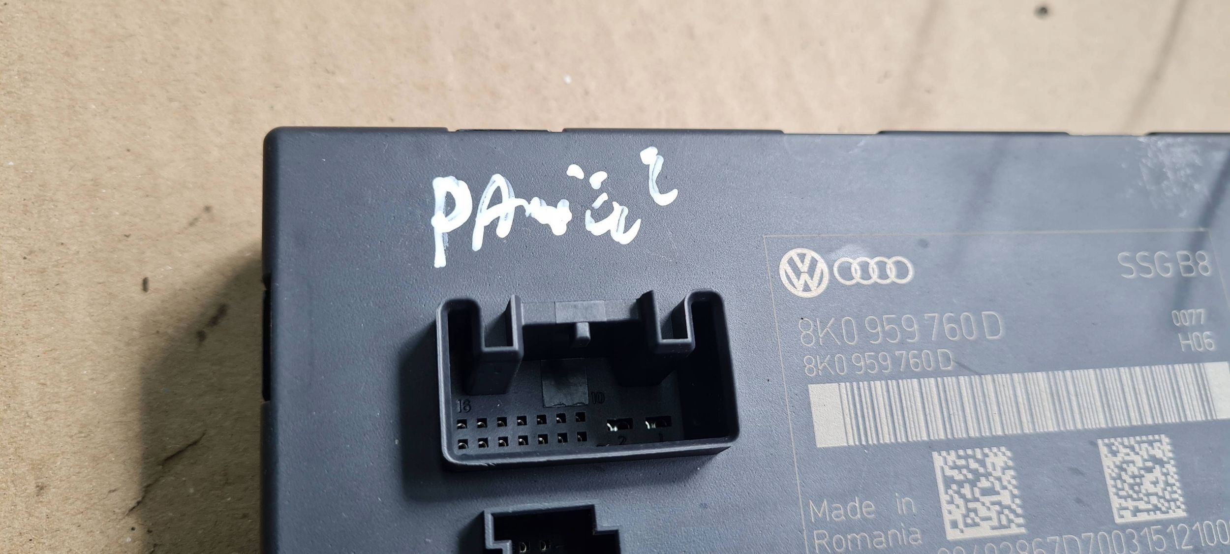 A5 8T LIFT module control unit PAMIECI seat 8K0959760D A4 B8 S4 LIFT
