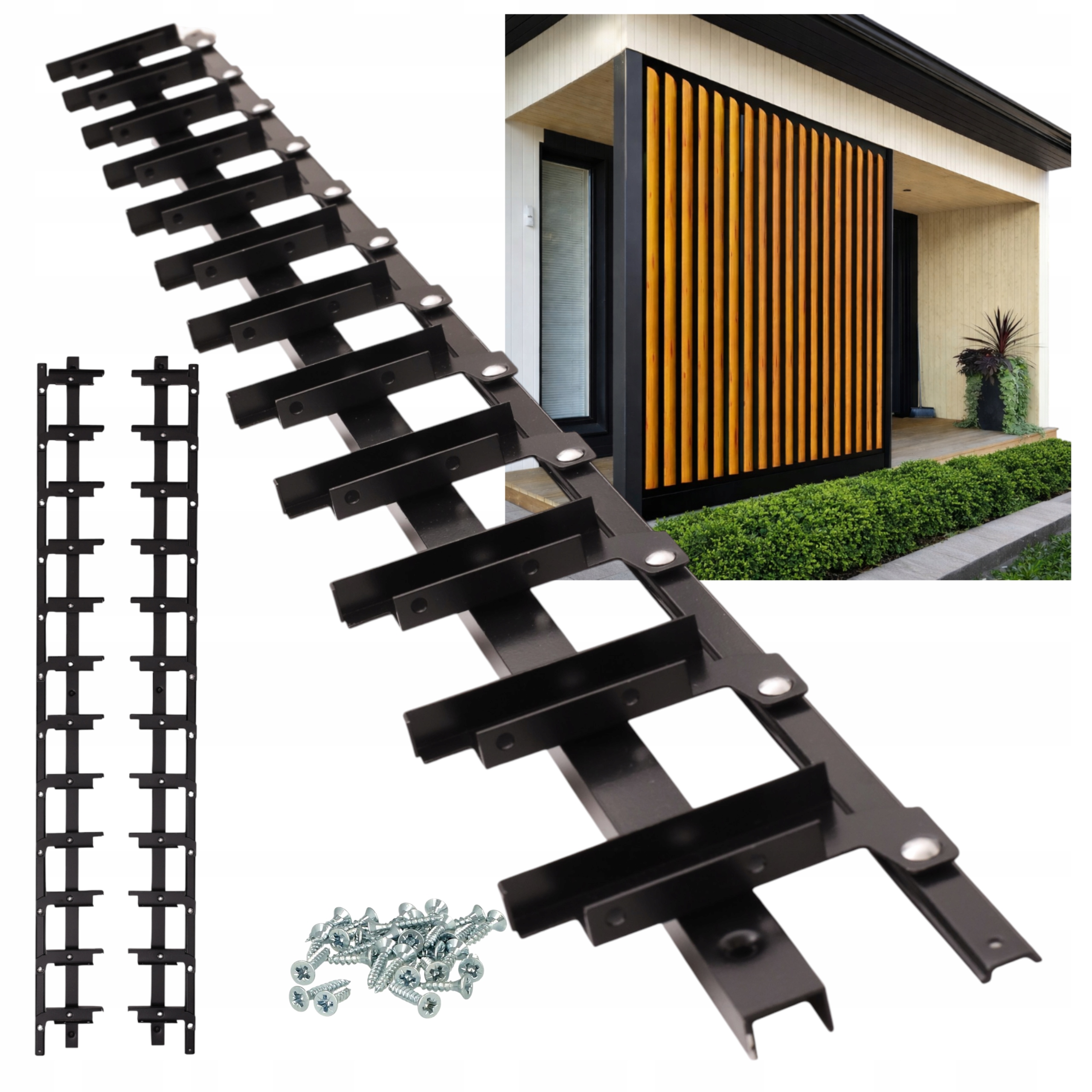 Pohyblivé Prkénka Mechanismus Žaluzie Na Terasu Do Altánku Shutters Černý 107 CM