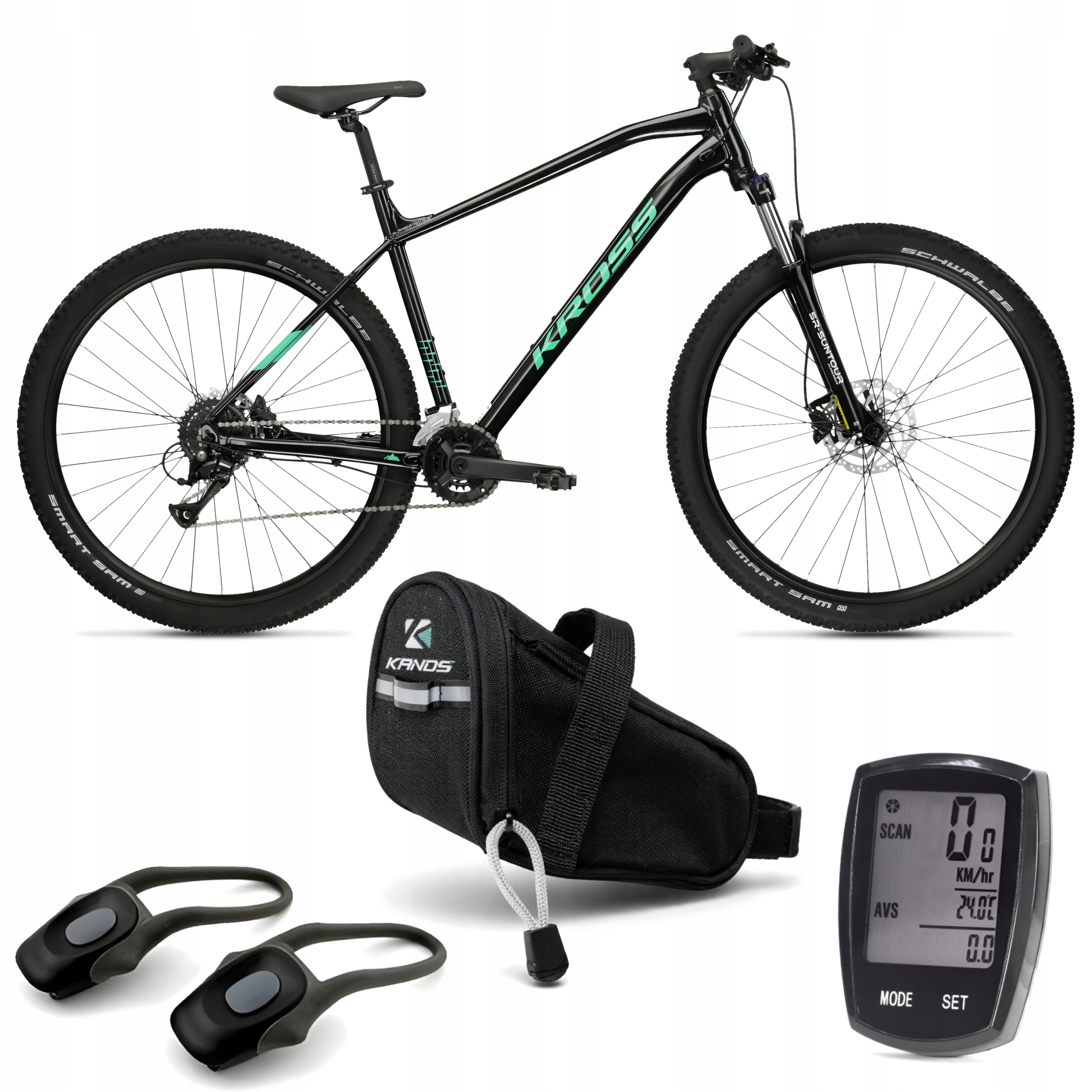 Duży Rower górski Mtb Kross Level 1.0 29" rama XXL 22" Hydraulika Dodatki