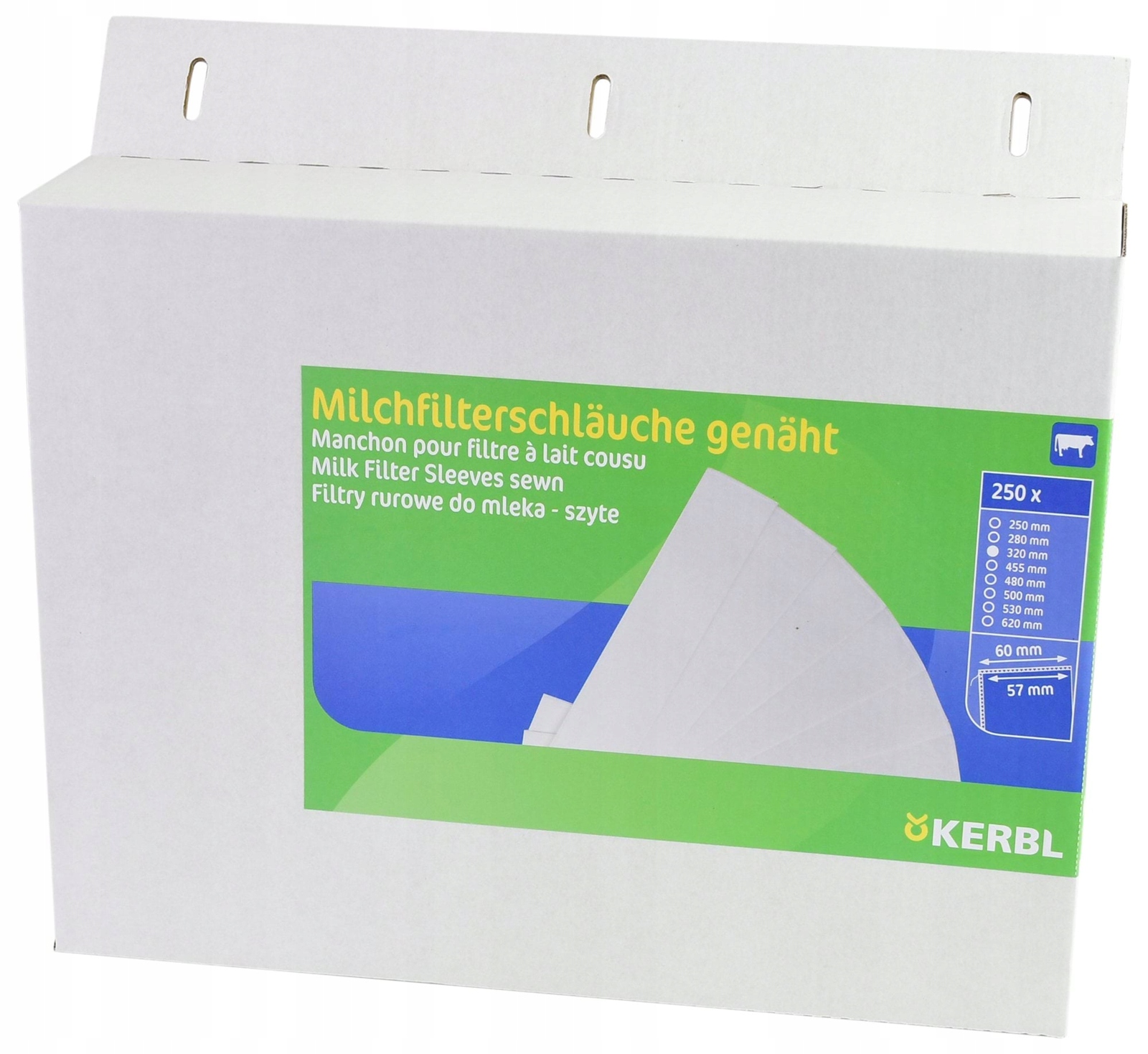 Trubkové Filtry Na Mléko Pro Dobytek Šité Různé Vel. 455x57mm 250 Ks Kerbl