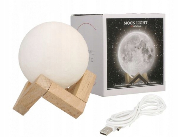 

Lampka Nocna Lampa -gigant Księżyc 3D 25 CM Moon