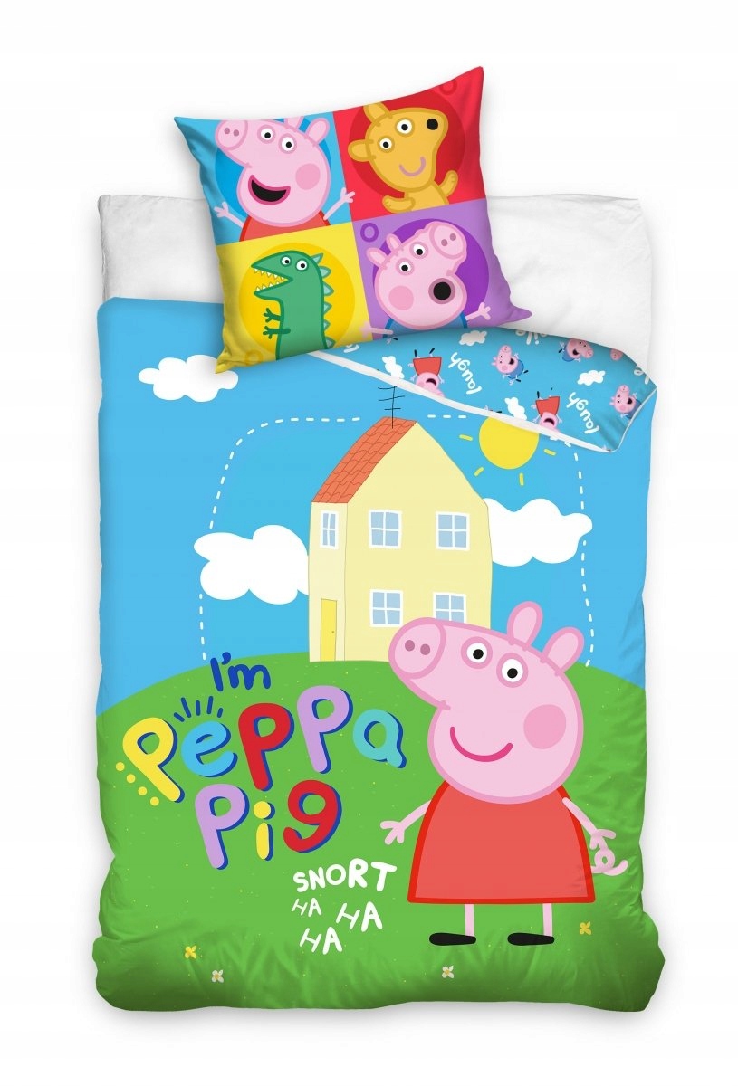 

Pościel Świnka Peppa 140x200 Pepa Pig Bawelna 100%