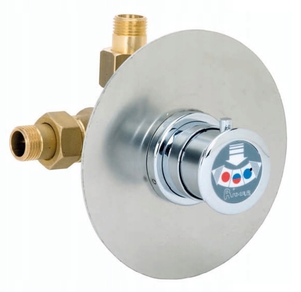 Vandalovo odolná, časovo úsporná podomietková sprchová batéria, miešač