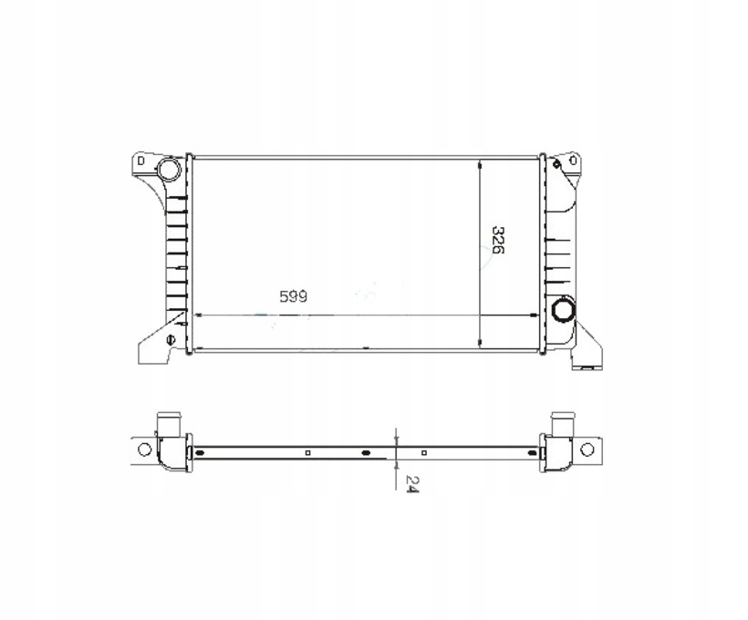 CHŁODNICA FORD TRANSIT 09.91- 6640241