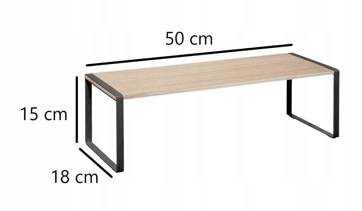 PÓŁKA KUCHENNA na blat DREWNIANA na przyprawy OUTLET Materiał drewno
