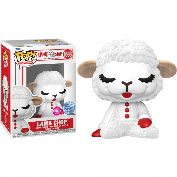 Figurka Funko Pop Lamb Chop z roku 1698 Lamb Chop Flocked, speciální edice