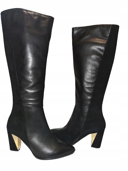 Dlouhé Kozačky Zlatý Podpatek Conhpol Bis 2514V r37