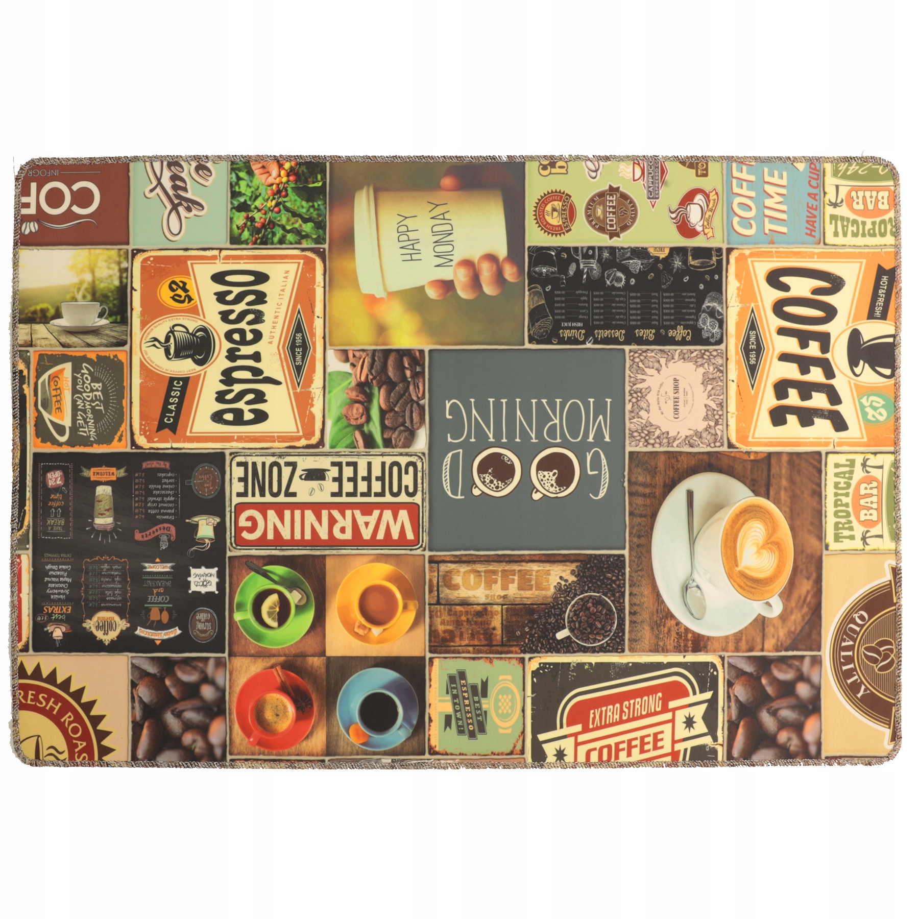 Běhoun do kuchyně Podlahová rohož Koberec Vinylový Měkký Teplý 120 x 150 cm -s