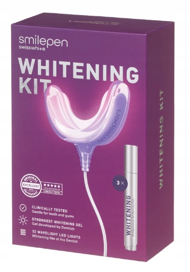Zestaw do wybielania zębów Led 3 żele Smilepen Whitening Kit