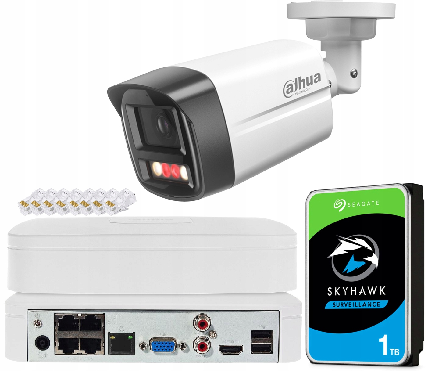 Sada monitorovania 4MPx Dahua Dual Light Full Color Vonkajšia bez kábla