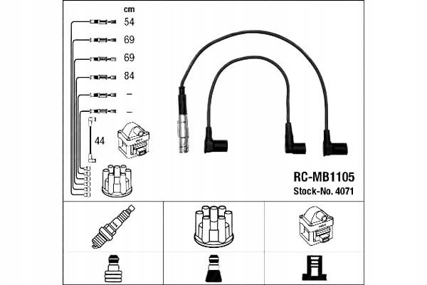 Ngk Sada Zapalovacích Kabelů Mercedes 190 (W20 Asistent řidiče #28