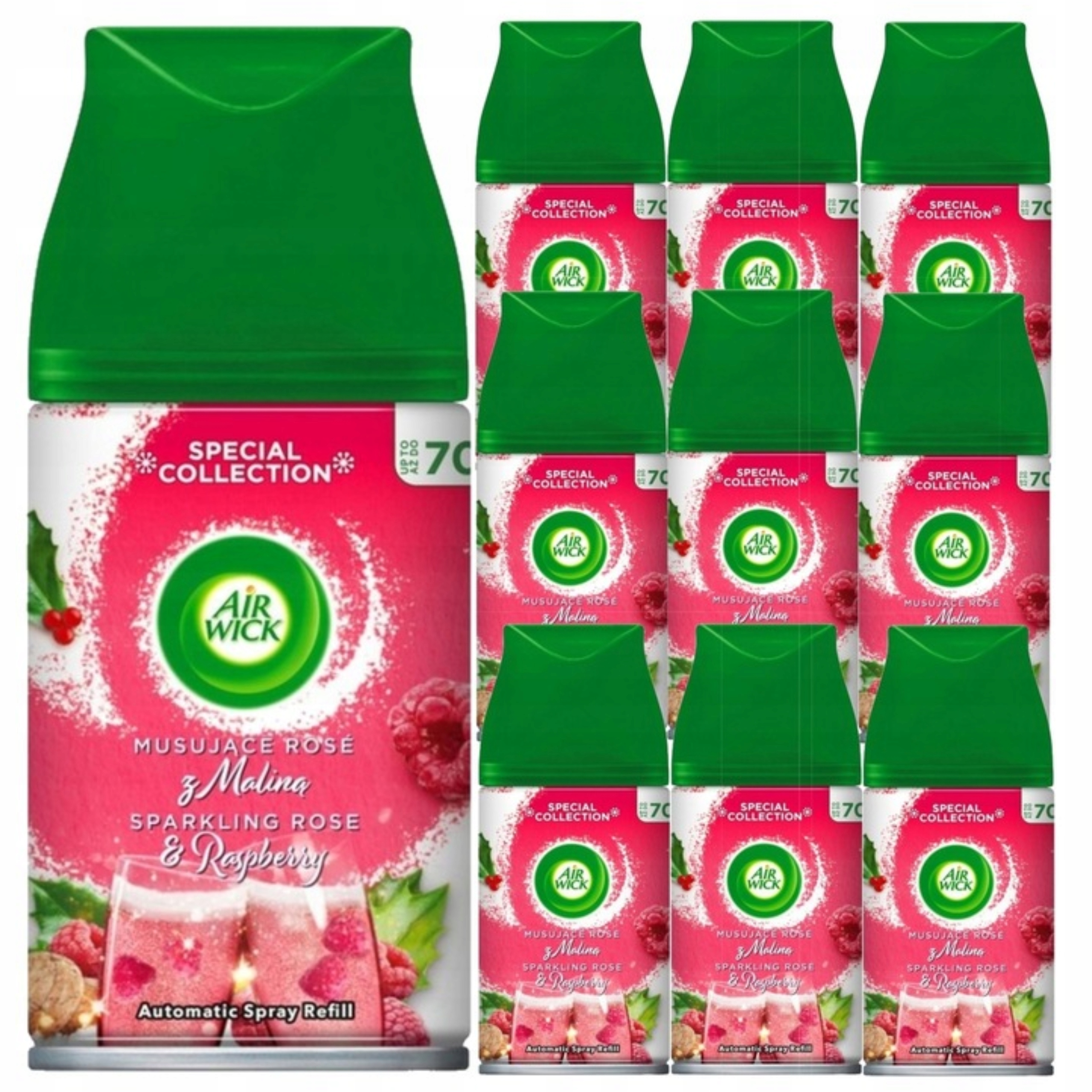 Air Wick Vložky Do Osvěžovače Vzduchu Šumivé Rosè s Malinou 10X 250ML