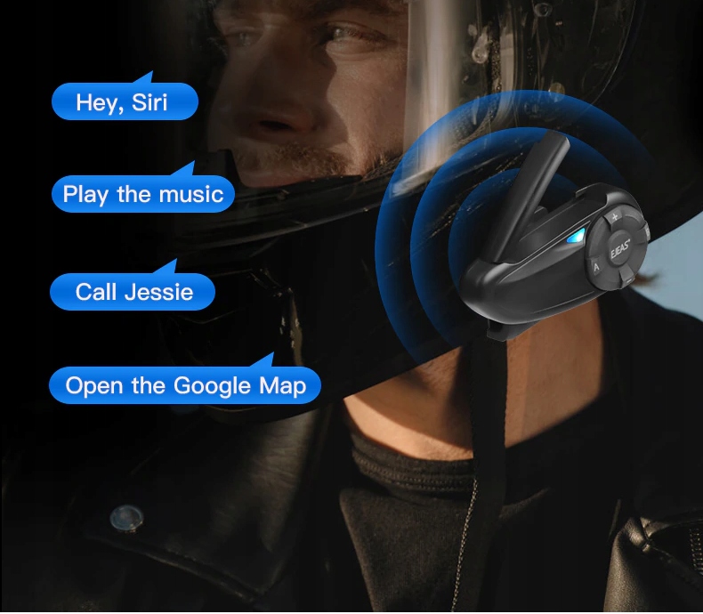 INTERKOM MOTOCYKL EJEAS Q7 800M BT RADIO FM 7 OSOB Liczba zestawow na 1 kask