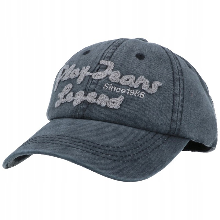 

Czapka z Daszkiem Bejsbolówka przecierana Jeans