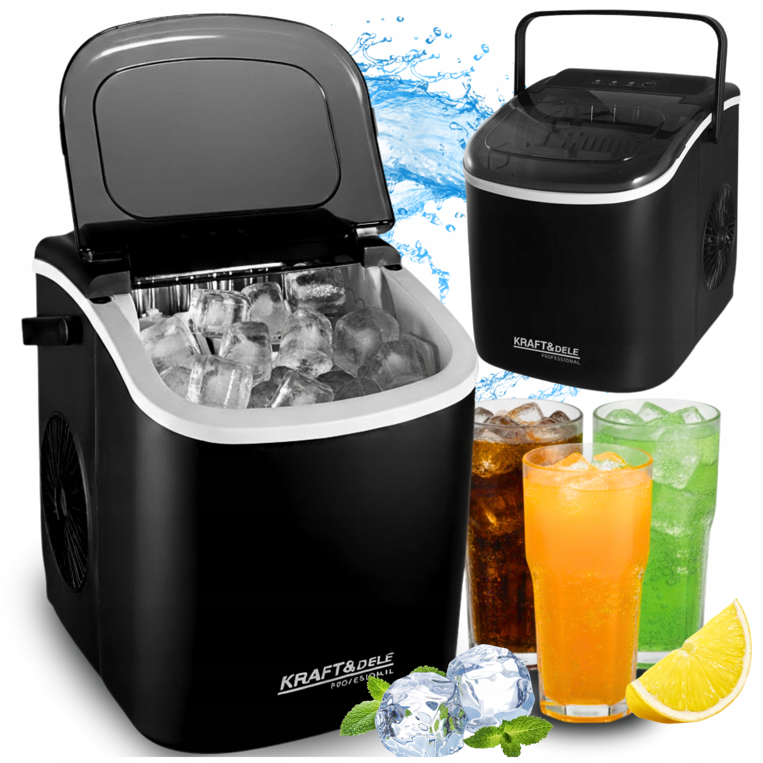 Výrobník Ledu Stroj Na Kostky Domácí Expresní Ledový Nápoj 120 W