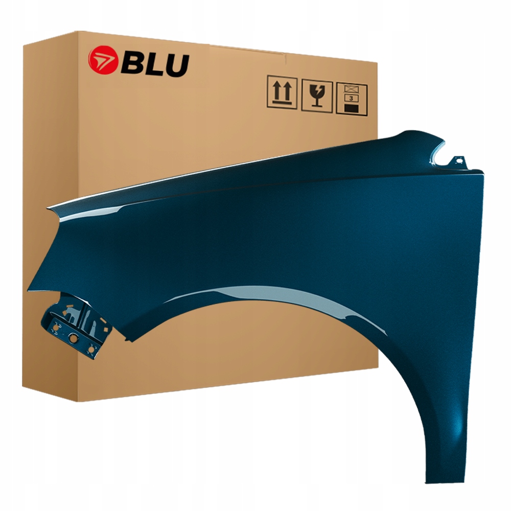 Blu Blatník Vw Polo 9N3 IV 4 LC6X levý 05-09 přední lift pozink OceanicGrün