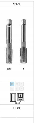 

Fanar Gwintownik M8 NGMM/2 DIN-352/2 6H Hss
