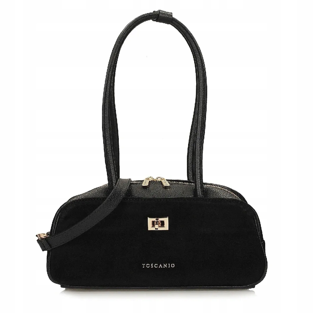 Dámská kožená kabelka Toscanio G153 černá