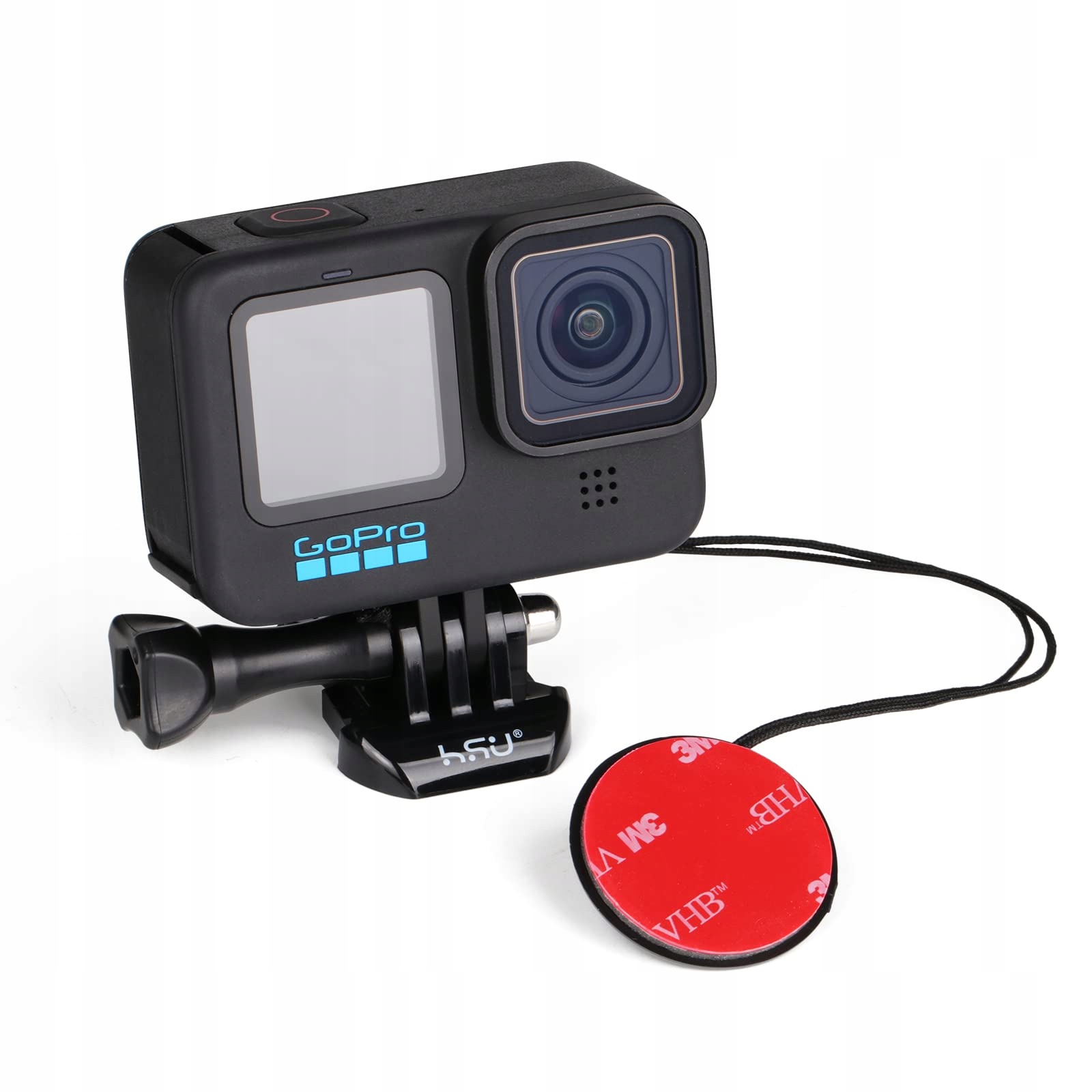 Uchwyt Kaskowy Do GoPro Hero 12 11 10 9 8 7 6 5 4 3 Kamera Sportowa HSU — miniatura 5