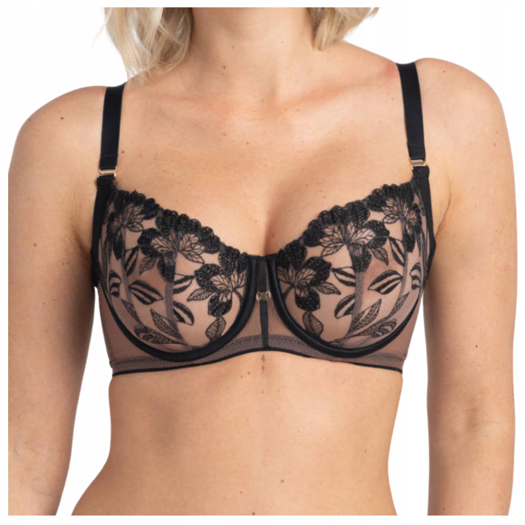 Měkká podprsenka balkonetka half cup soft Samanta Aria A145 tattoo 65G