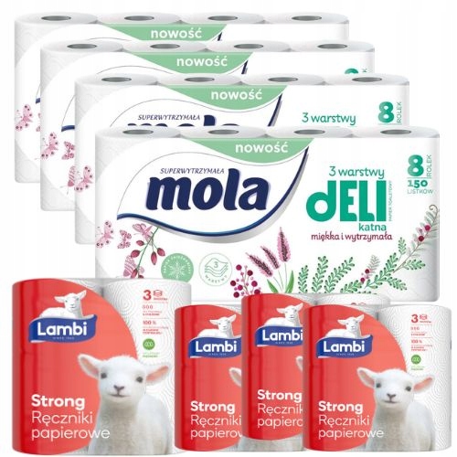 

Ręcznik papierowy i papier toaletowy Pakiet XXL