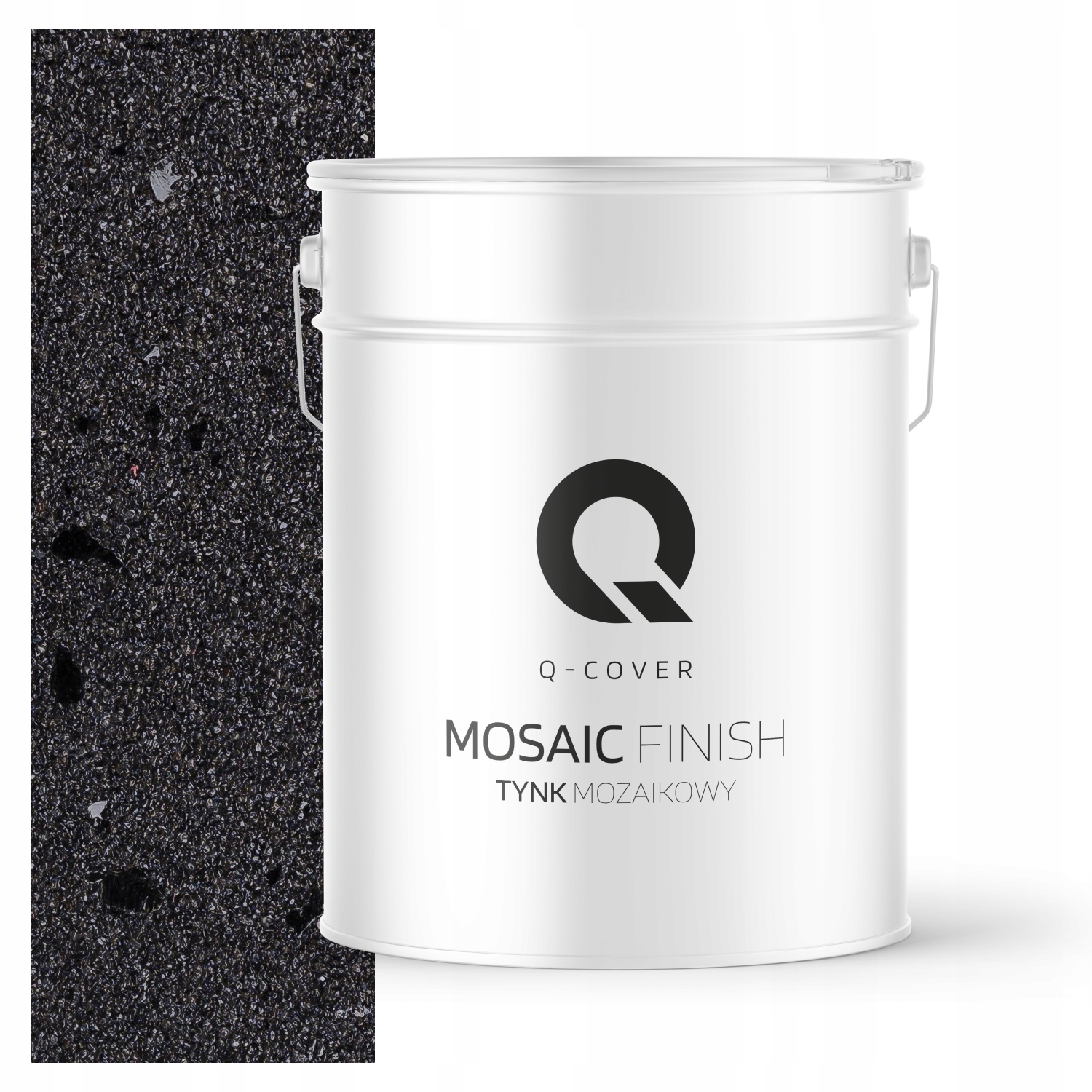 Mozaiková pryskyřičná omítka 12.5 kg vnitřní černá s černou slídou M15 Ozdobná
