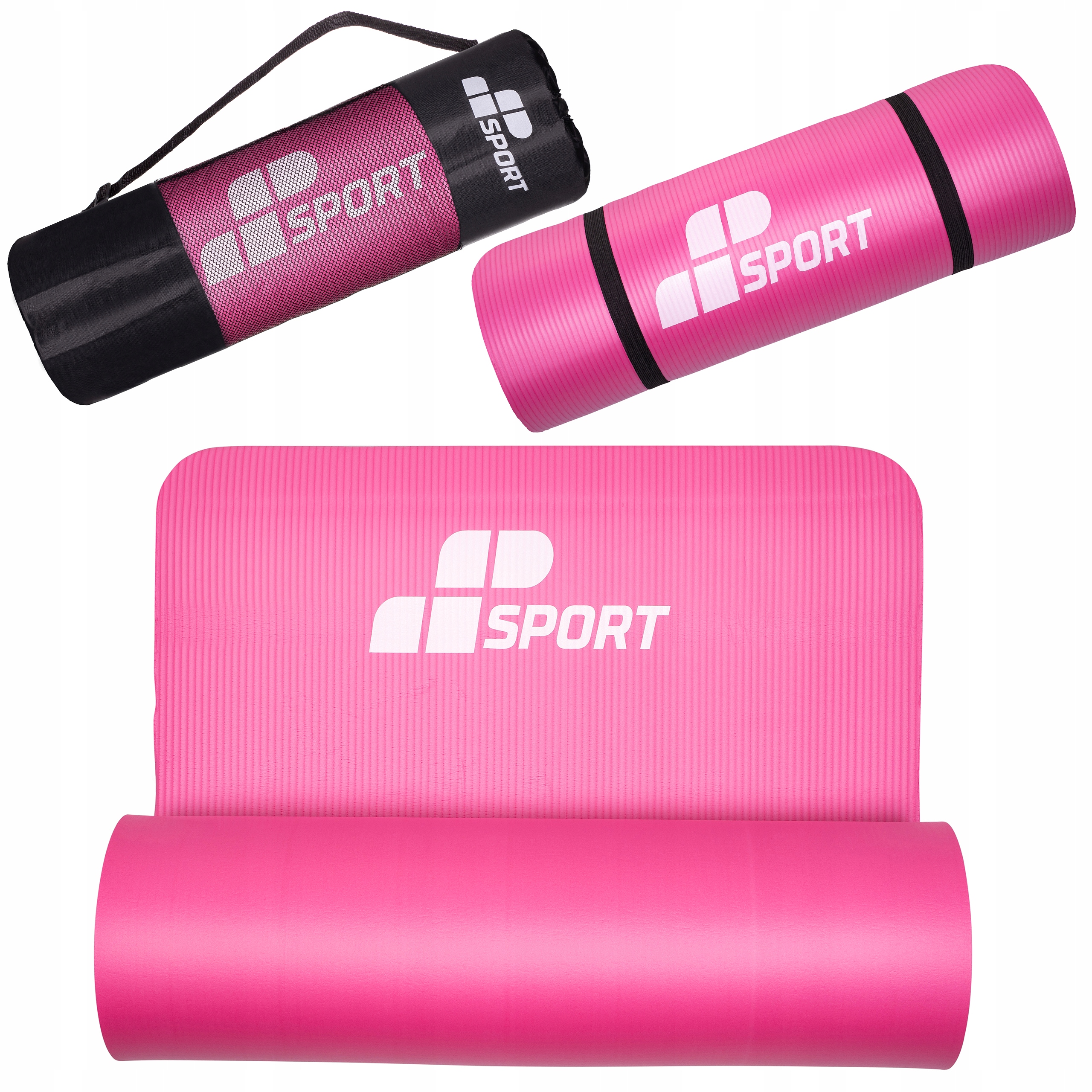 

Mata Do Ćwiczeń Fitness Jogi Różowa Gruba 1,5cm