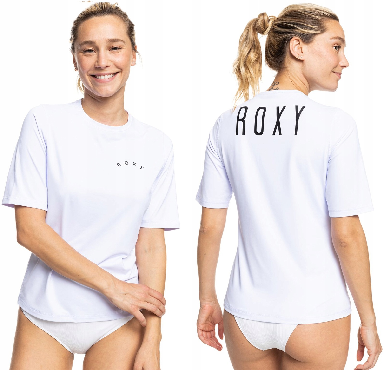 Roxy Damska Koszulka Do Pływania Na Basen Przeciwsłoneczna Uv S