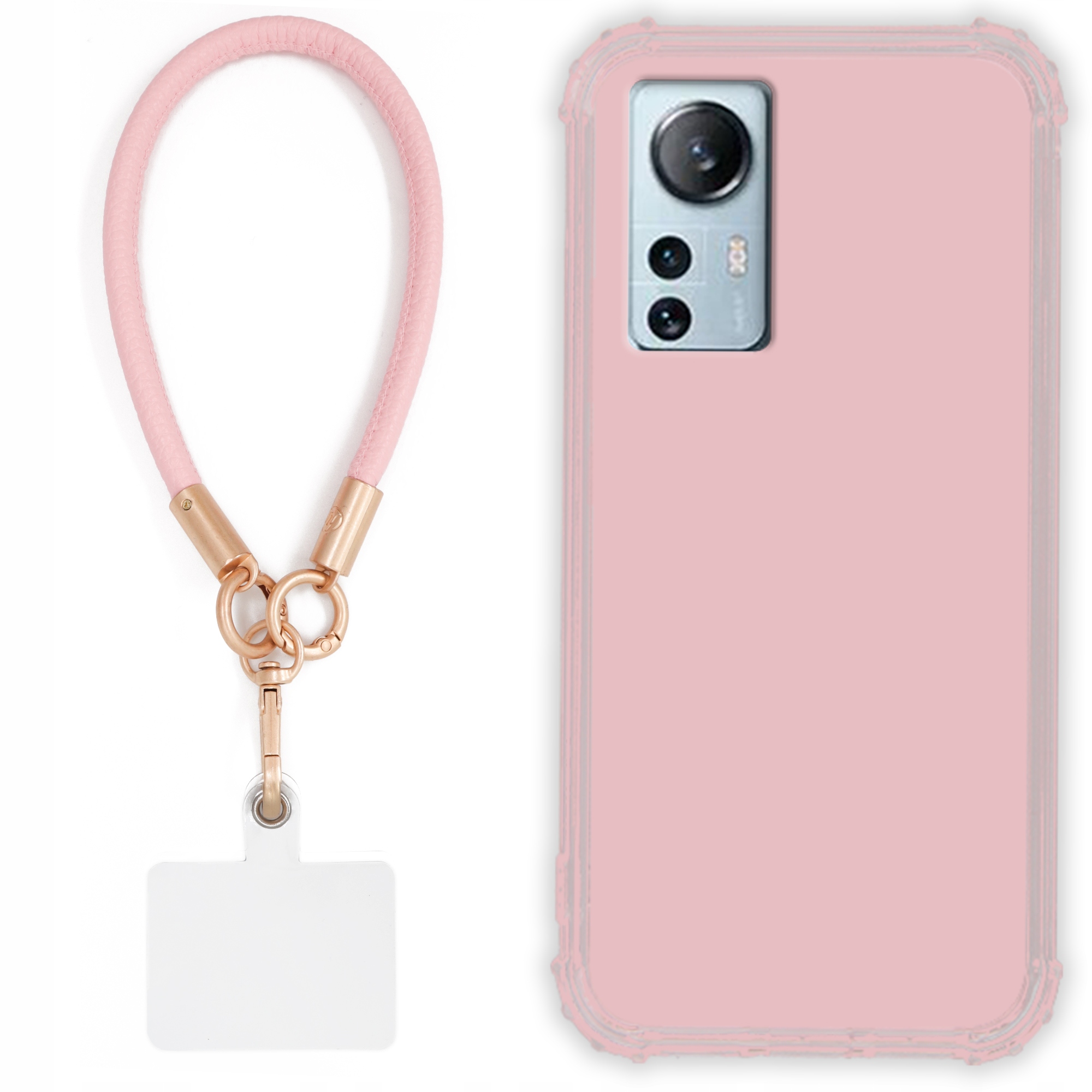 Puzdro Pre Xiaomi 12 Lite Case Antishock Pinky Ružové vodítko Sada Odolné