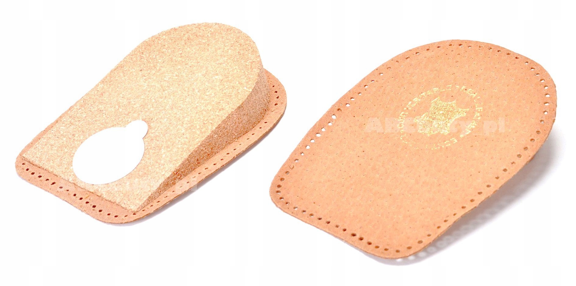 G10-64 BIAŁE TWARDE PODPIĘTKI 1,5 cm KLINY WKŁADKI POD PIĘTY 15 mm R. 36-41 Model PODNOSZĄCE PIĘTĘ KORKOWE PÓŁWKŁADKI WYSOKOŚĆ 15 MM