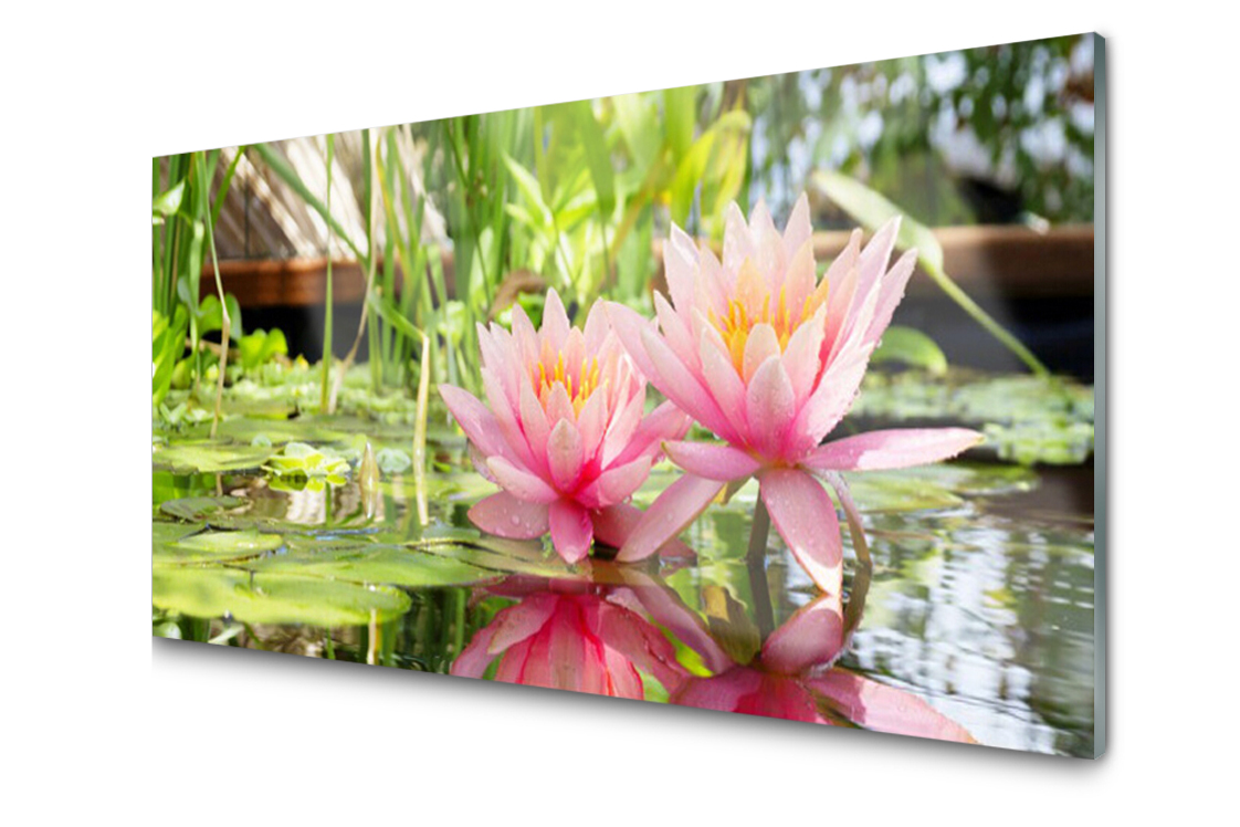 

Panel szklany Płytka Kwiaty Roślina 120x60 + Klej
