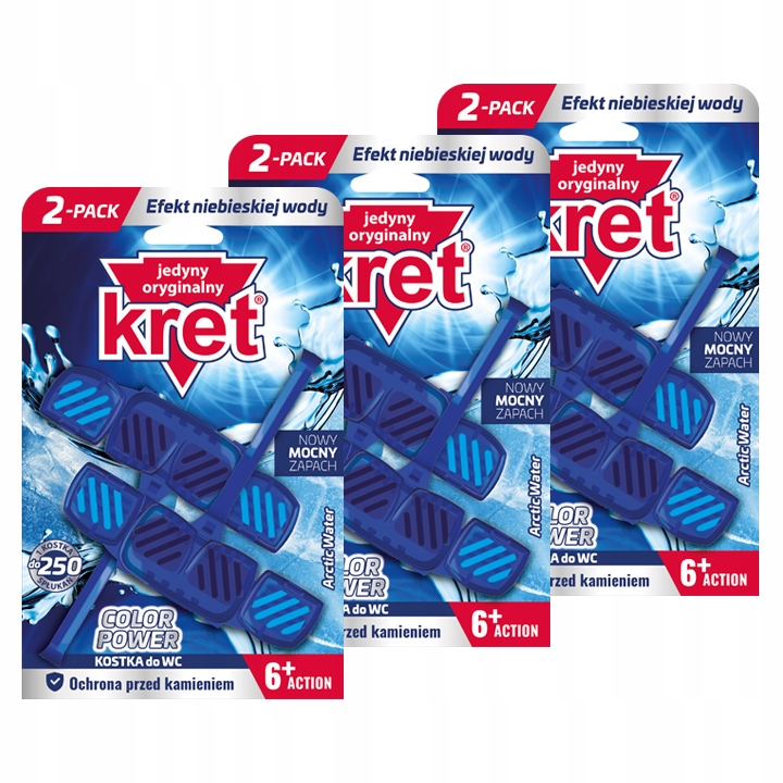 

Kret Zawieszka do Wc Barwiąca Arctic Waters 40g x6