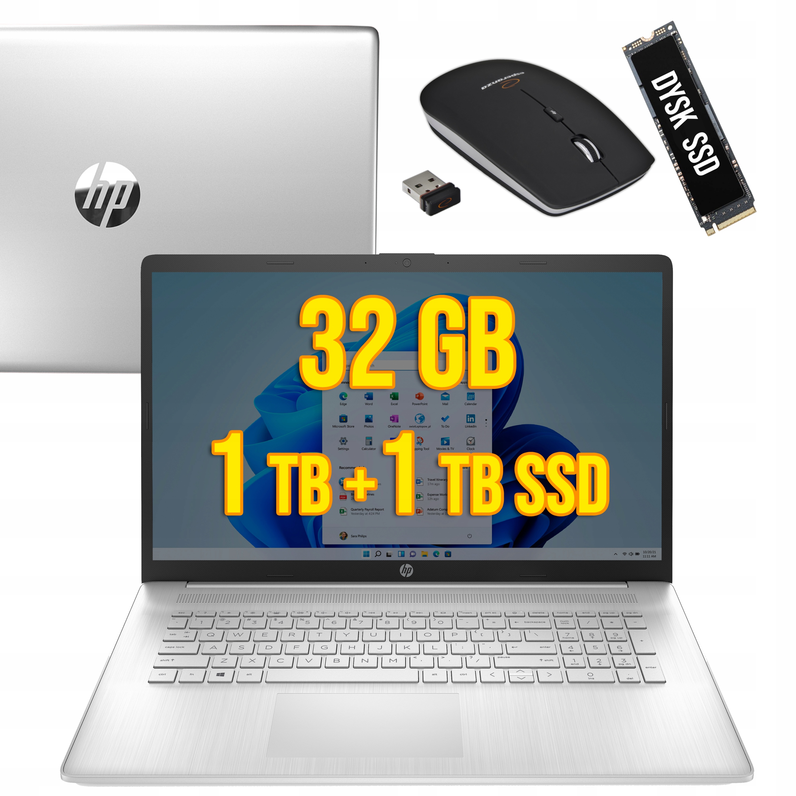 

Laptop Hp 17-CN i5-11/32GB/ 2TB Ssd/ Fhd Ips Win11
