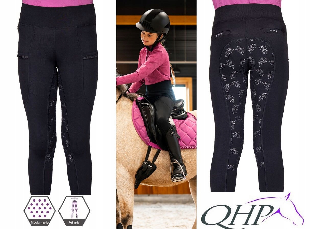 Bregginsy/Legginsy Lissie Qhp termiczne ocieplane lej silikonowy czarne 116