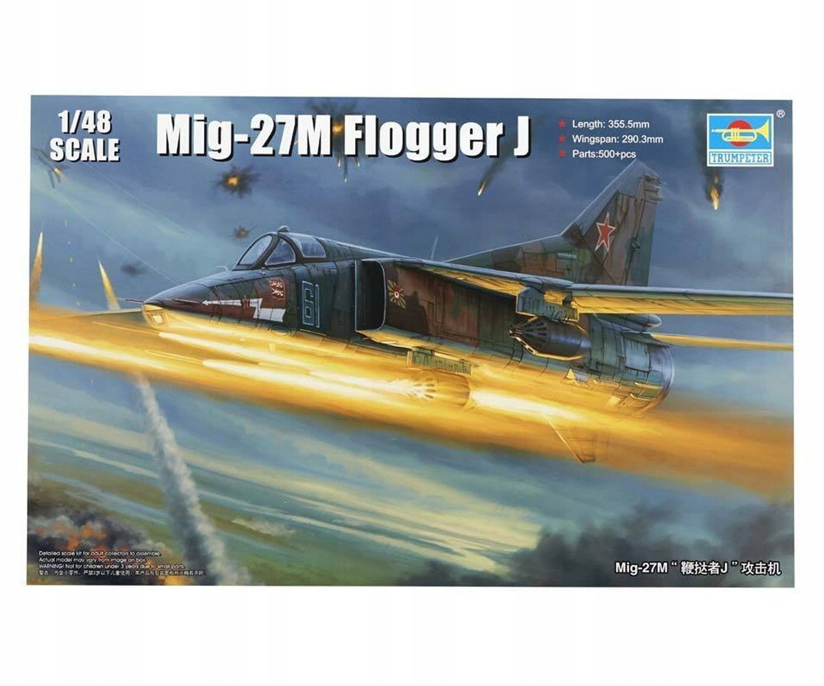 Model Ke Slepení MIG-27M Flogger Trumpeter 05803