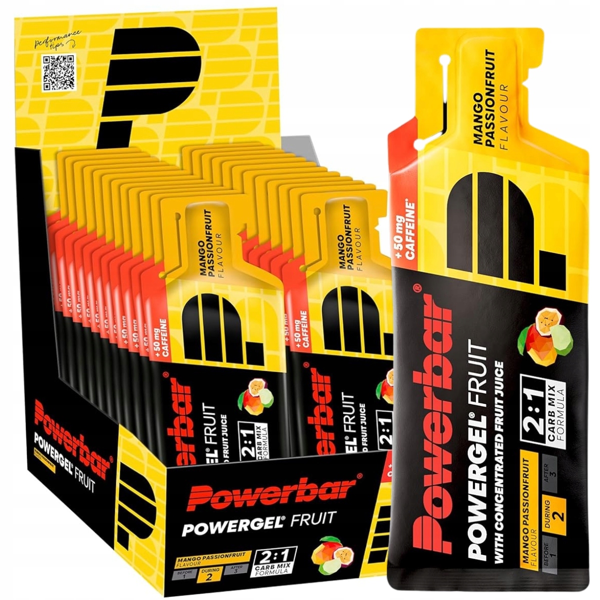 PowerBar PowerGel Original 24x41 Balíček gelů Mango Marakuja