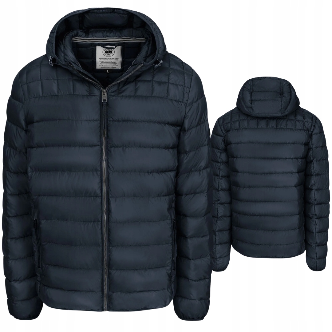 Pitbull West Coast Pánská Zimní Bunda S Kapucí Foothill Tmavě Modrá M