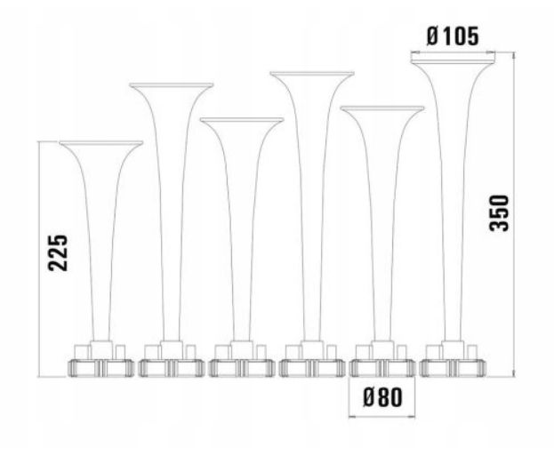 SYGNAŁ FANFARA KLAKSON BASURI BABY SHARK 4.0 22 MELODII NOWOŚĆ! Producent części Inny