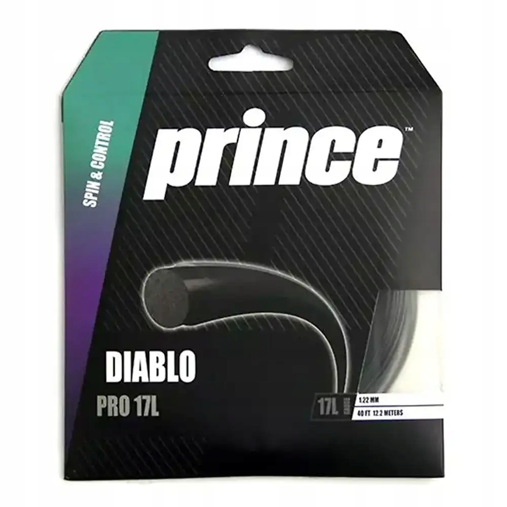 Naciąg tenisowy Prince Diablo 17L 1,25 mm 12 m Green