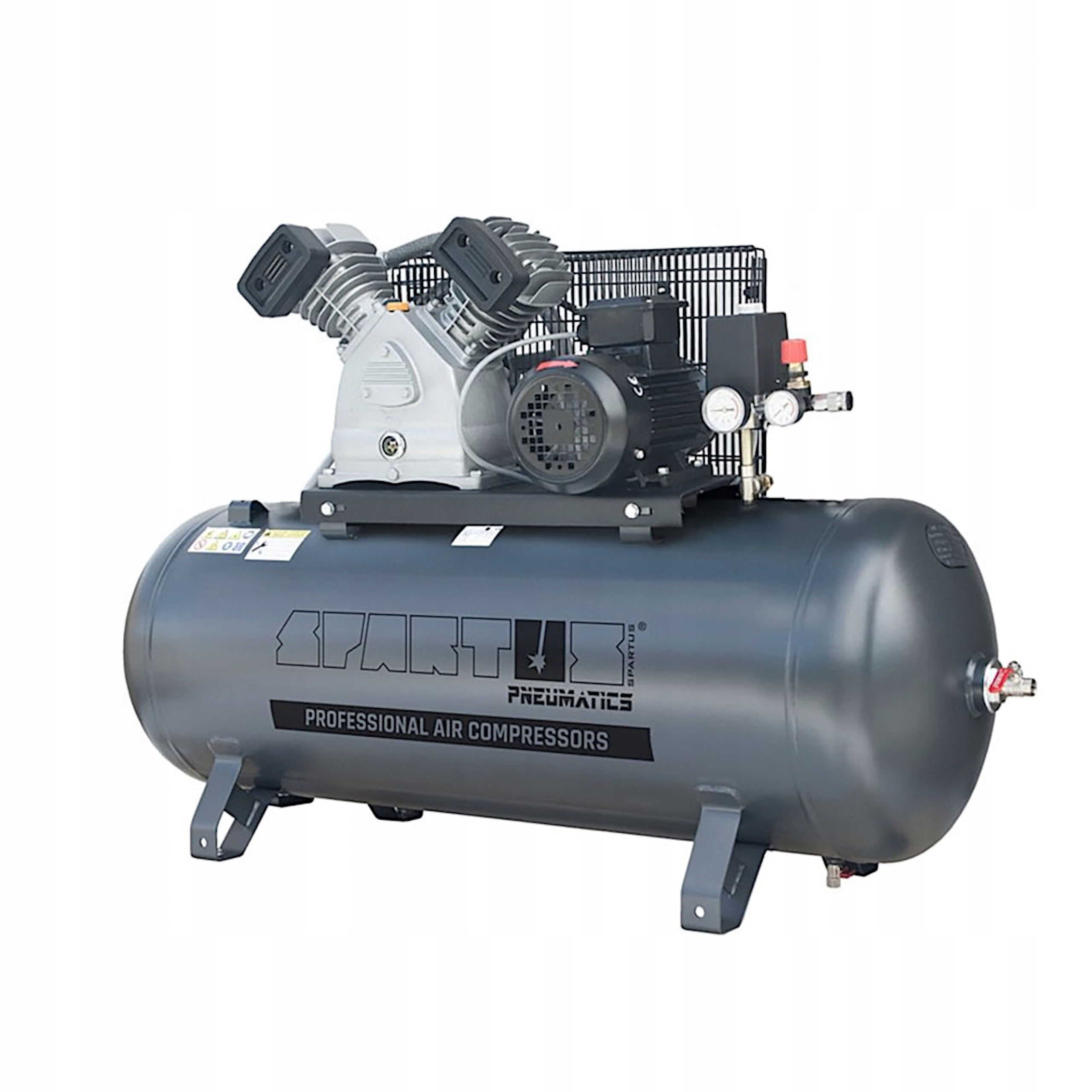 Olejový Kompresor Spartus 420 L/min Nádrž 200 l 230 V 10 Bar Kompresor