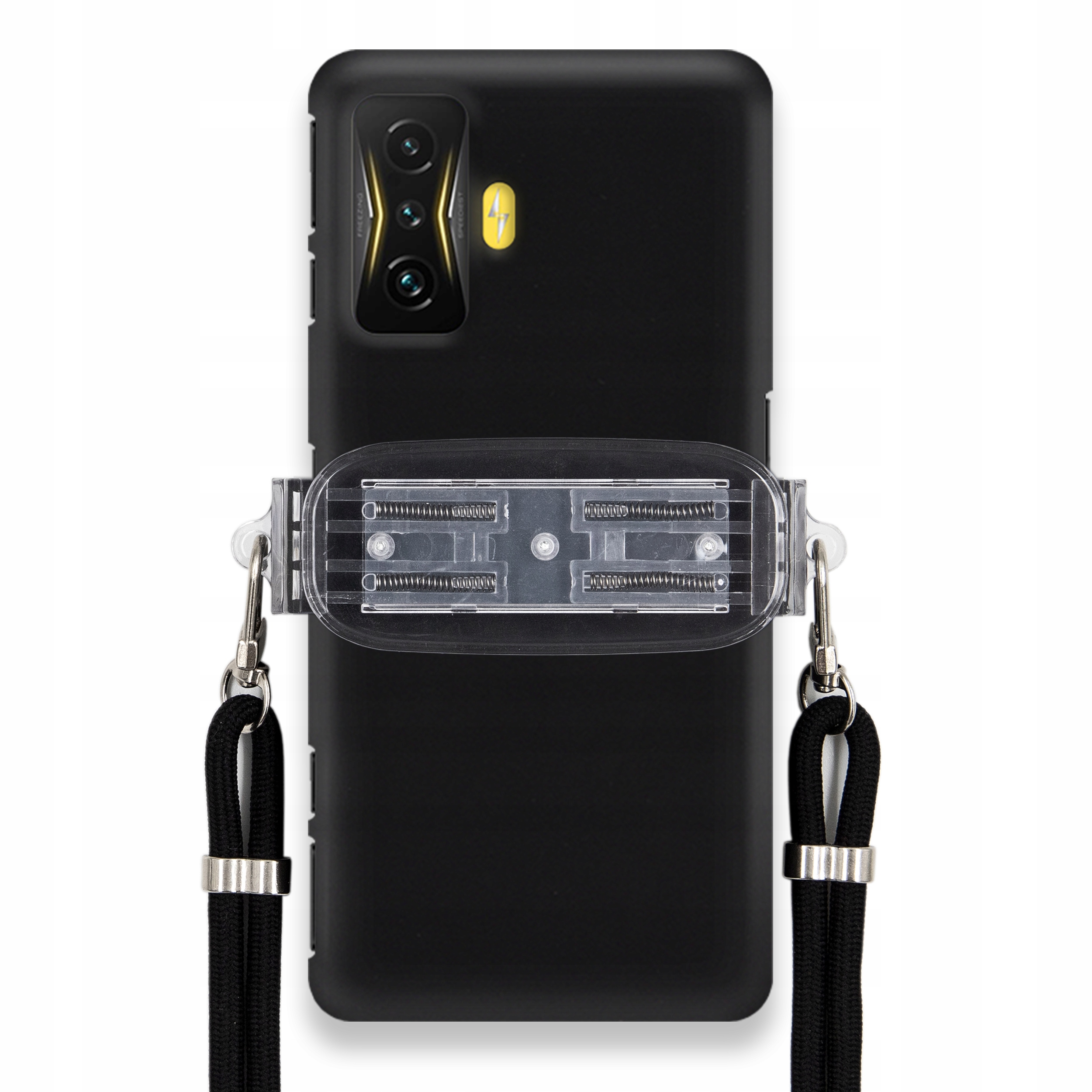 Pouzdro Pro Xiaomi Poco F4 Gt Smooth Case Univerzální Držák Černá Šňůrka