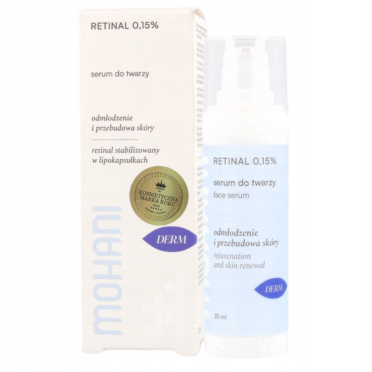 Mohani Anti-age sérum na obličej s Retinalem 0,15%, 30 ml