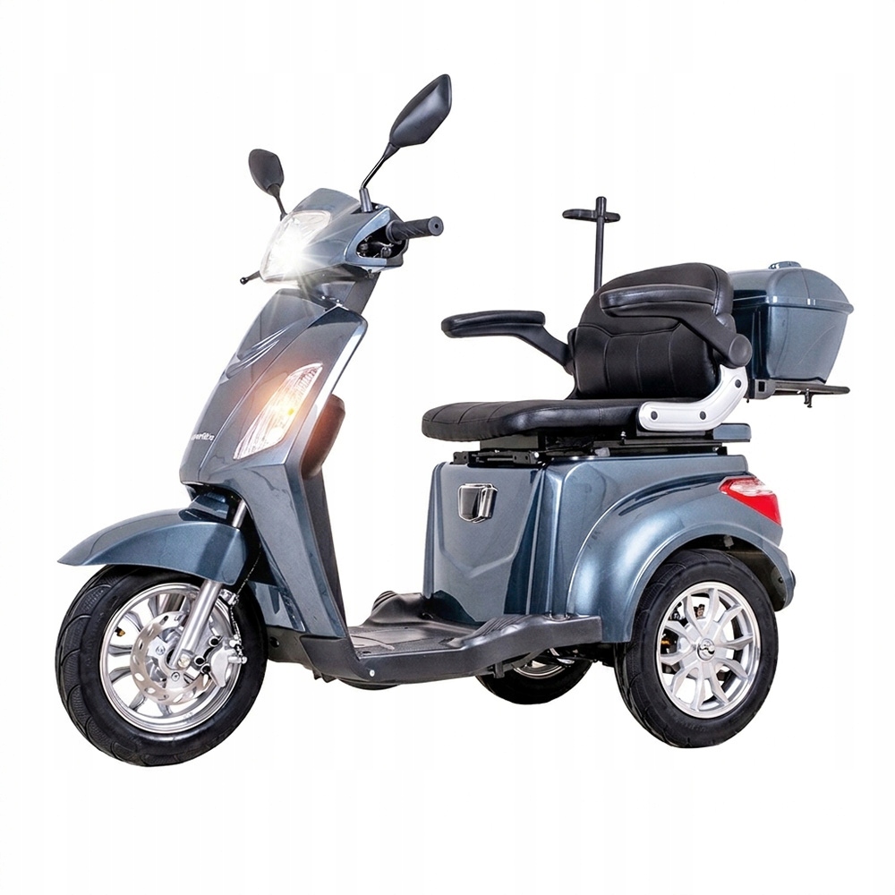 Skuter elektryczny trójkołowy inSPORTline Zorica inwalidzki 1000W niebieski